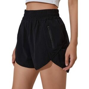 Blooming Jelly Amazon Black Running Shorts with Zippered Pocket Size M